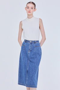 A-Line Denim Skirt
