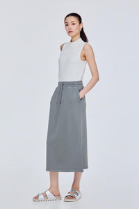 Drawstring Midi Skirt