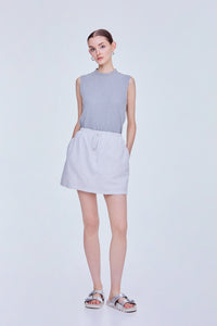 Relaxed Drawstring Skirt