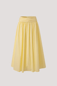 Gathered Maxi Flare Skirt