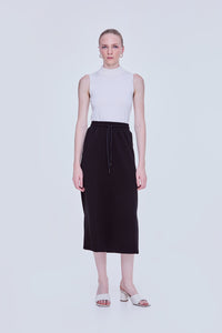Drawstring Midi Skirt