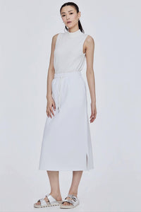 Drawstring Midi Skirt