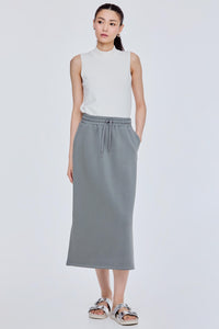 Drawstring Midi Skirt