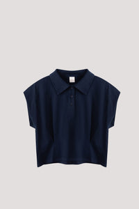 Collared Crop Top