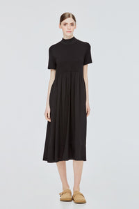 High Neck Slit Dress