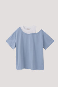 Oversized One Side Off Shoulder Tee