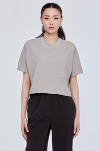 Pocketed Cropped Tee