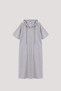 Loose Hooded Sweat Dress