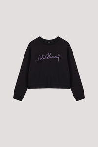 Embroidered Crew Neck Sweatshirt