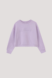 Embroidered Crew Neck Sweatshirt