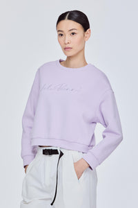 Embroidered Crew Neck Sweatshirt