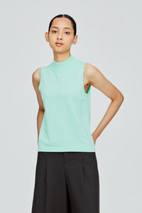 Highneck Knit Tank Top