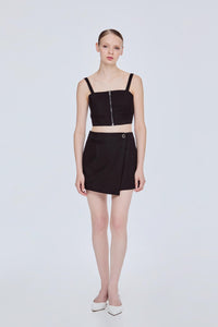 Tailored Wrap Skirt