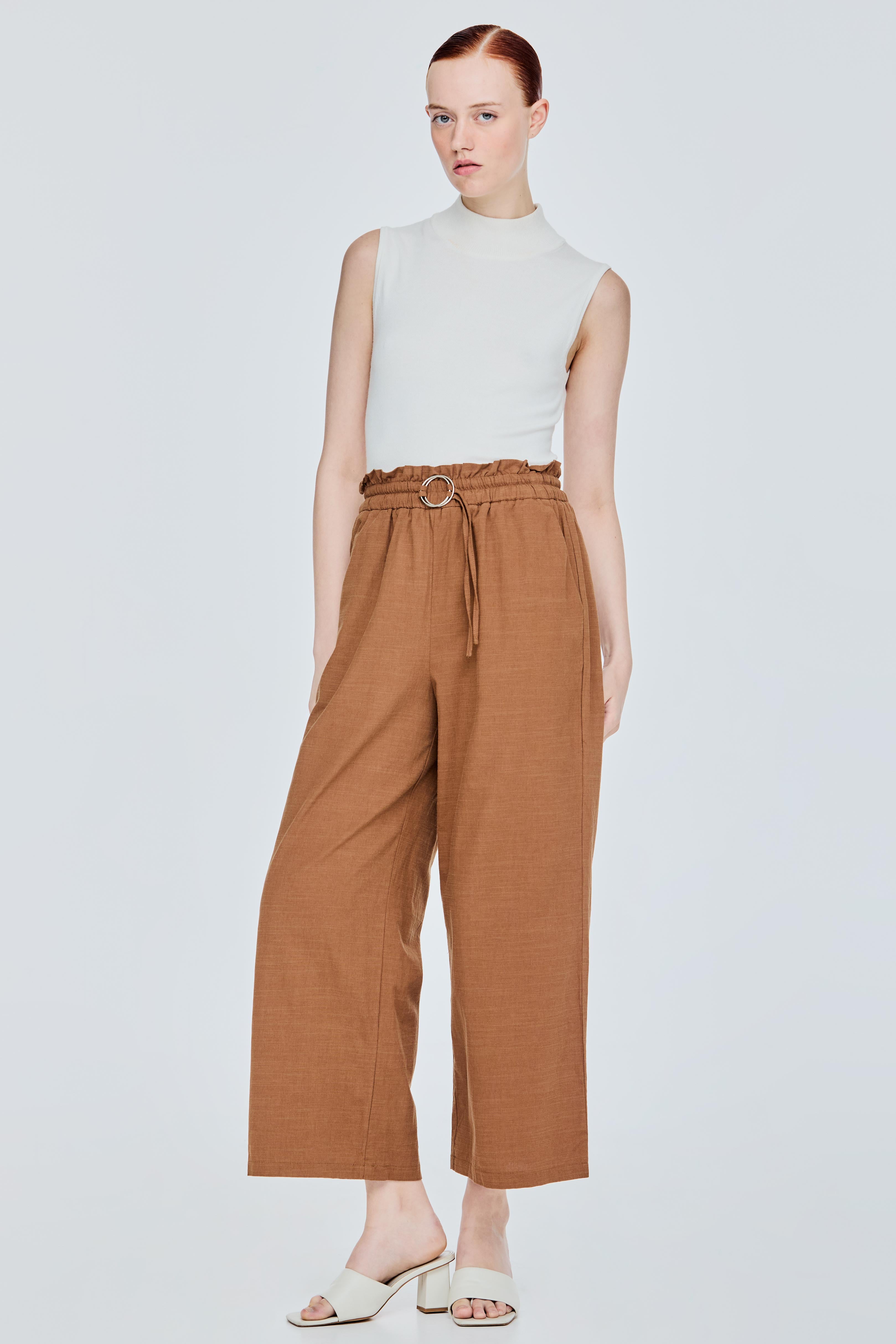 Elasticated Wide Leg Pants