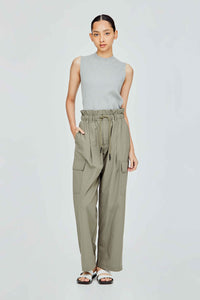 Paperbag Waist Wide Leg Trousers
