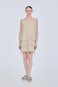 Mini Drawstring Dress