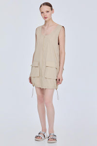 Mini Drawstring Dress