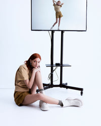 Paperbag Waist Wide Leg Shorts