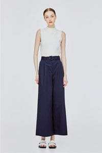 Belted Wide Leg Pant