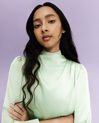 Drapey High Neck Top