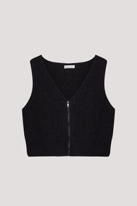 Knit Zip Vest