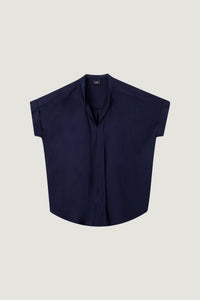V-Neck Placket Magyar Blouse