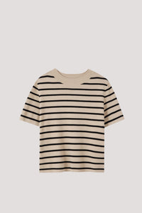 Crew Neck Striped Sweater