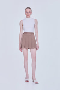 Pleated Mini Skirt