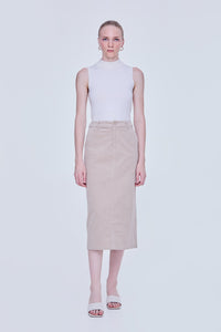 Corduroy Straight Skirt