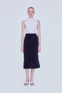 Corduroy Straight Skirt