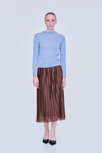 Long Sleeve Lurex Knit Top