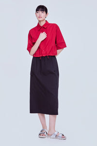 Scrunched Buttondown Top