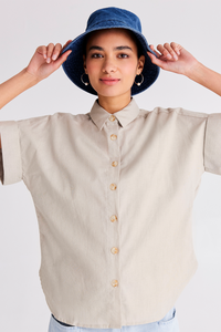 Relax Fit Short Sleeve Blouse