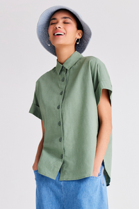 Relax Fit Short Sleeve Blouse