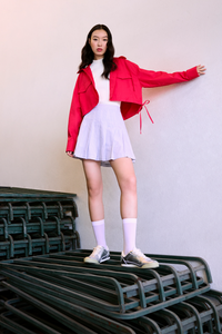 Hooded Drawstring Jacket