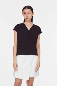 10095 NAVY V-NECK BLOUSE
