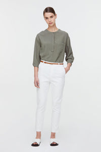 10685 CREAM TAPPERED CLASSIC PANTS