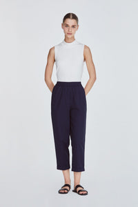 10737 NAVYBASIC ELASTICATED TROUSERS