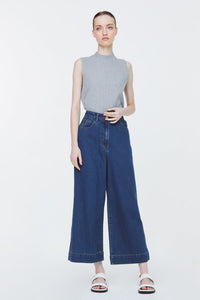 10760 Deep Denim Wide Legged Denim Jeans