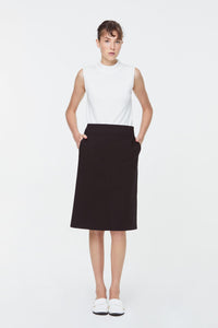 10769 Black Midi Pencil Skirt