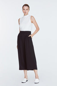 10819 BLACK FLARE CUT CULOTTES