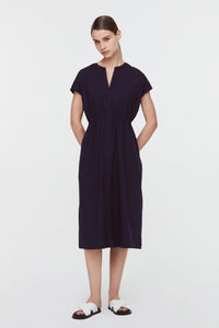 10828 NAVY MAGYAR CINCHED WAIST DRESS
