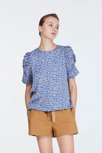 10873-PRINTED-SCRUNCHY-SLEEVES-BLOUSE