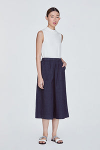 10896 DARK DENIM CULOTTES