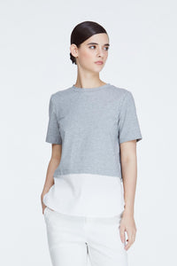 10936 LIGHT GREY CONTRAST TOP