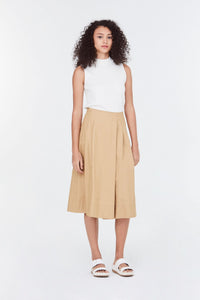 3117 KHAKI OVERLAP SKIRT