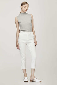 5490 cream pencil long pants