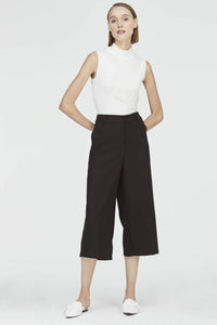 7456 BLACK SIDE SINGLE-BELT POCKETS PANTS