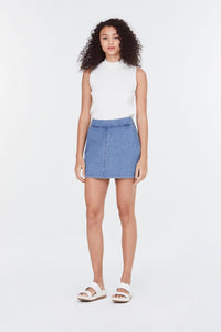 8249 denim skorts