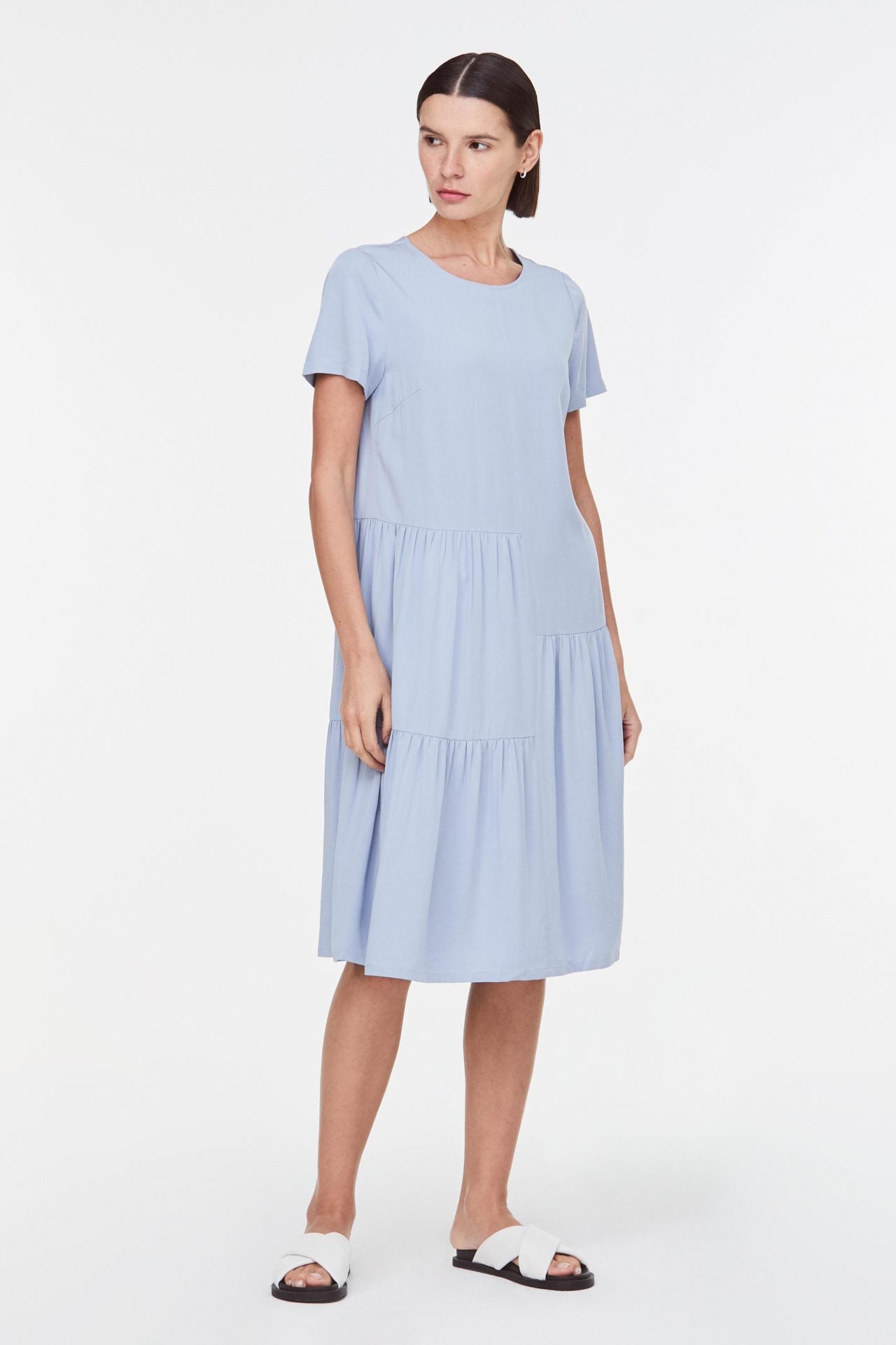 8893 DUSK BLUE BABYDOLL DRESS